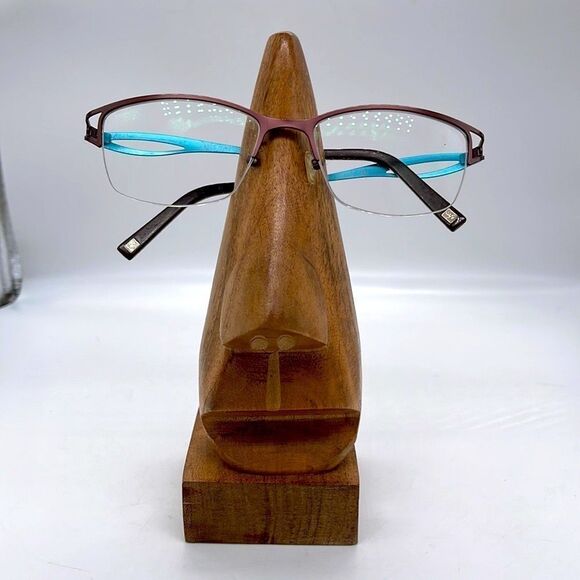 Cafe Lunettes 135 Half-Rim Cafe 3199 Metal Eyeglasses Frame with Cut-Outs - Picture 2 of 16